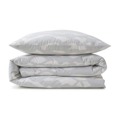 Parure de lit 2 personnes nuage réversible en coton 240x220cm