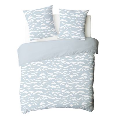 Parure de lit 2 personnes nuage réversible en coton 240x220cm