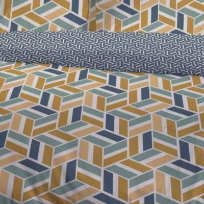 Parure de lit 2 personnes - TODAY - Sunshine 15.32 - 240 x 260 cm - 100% Coton imprimé
