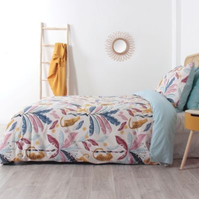 Parure de lit 240x220 cm coton OUISTITI Rose