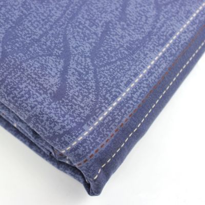 Parure de lit 240x220 cm Satin de coton VENDOME Bleu foncé