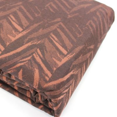 Parure de lit 260x240 cm Satin de coton OPERA Marron foncé