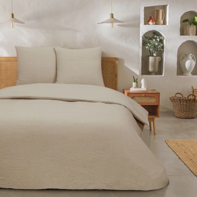 Parure de lit double en gaze de coton 240x220cm