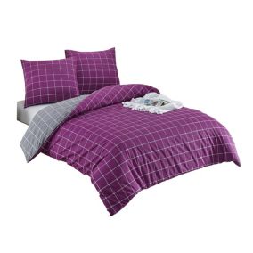 Parure de lit violette TRENDY 140 x 200 cm