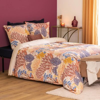 Parure imprimée Walaa beige 240x220cm - Atmosphera Créateur d'intérieur