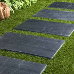 Pas Japonais Ardoise Dalle Rectangulaire 80x50 cm Ep. 2-3 cm (Lot de 15 dalles) - RO'MA Nature