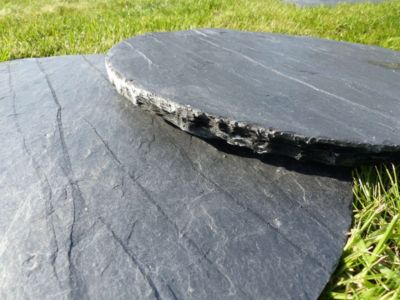 Pas Japonais Ardoise Rond 40 cm - Pack de 10 pièces