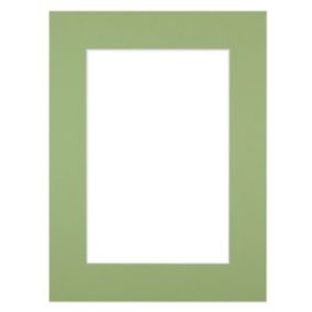 Passe-partout vert amande 40x50 cm ouverture 30x40 cm - Fabriqué en France