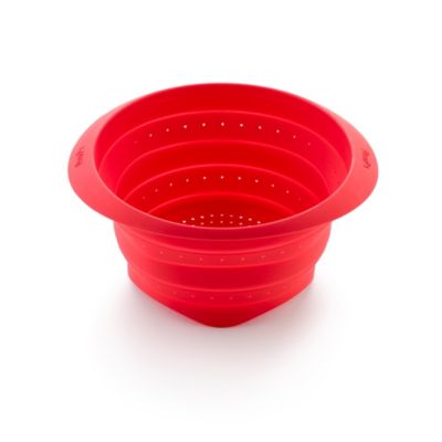 Passoire rétractable 23 cm rouge