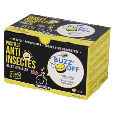 Pastille anti-insectes Impact BUZZ'OFF -