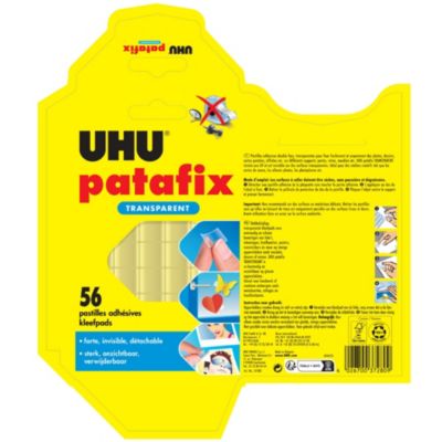 Pastille UHU Patafix transparent, 56 pièces