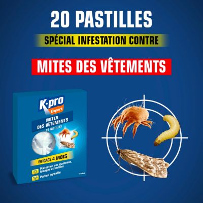 Pastilles anti-mites et larves 375 g