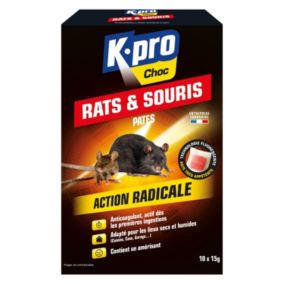 BARRIERE A RONGEURS Rats & Souris - Bloc'pâte appât - Etui 12
