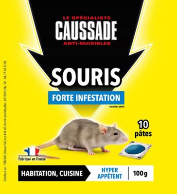 Pat'appat souris forte infestation Caussade 100g