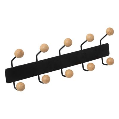 Patère 10 têtes bois/metal - 5five