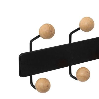 Patère 10 têtes bois/metal - 5five
