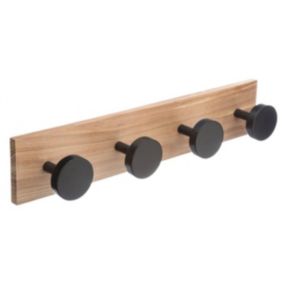 Patère 4 têtes pin Noir - 5Five