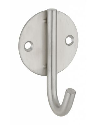 Patère crochet, inox, H.81mm, satin - THIRARD