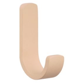 Patère murale en bois lamellé-collé rose H. 15 cm - KILIAN 9982