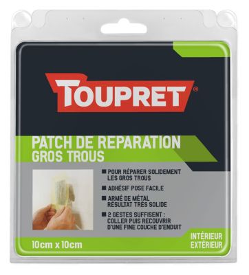 Patch de réparation gros trous 10X10cm Toupret