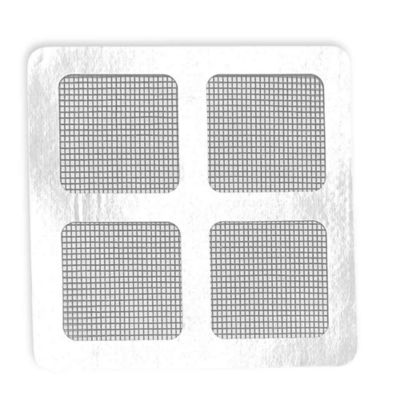 Patch de reparation pour moustiquaire fibre de verre autoadhesif noir lot de 12