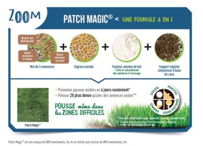 Patch magic pour gazon Scotts 3,6kg Fertiligène