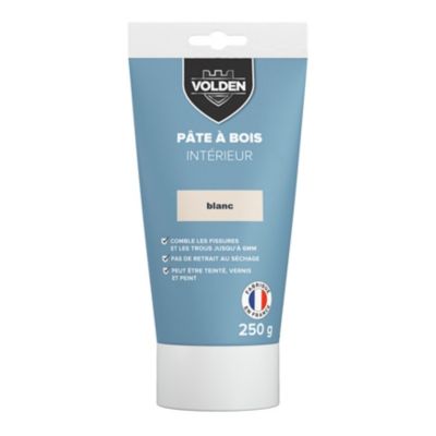 Pâte à bois intérieur Volden blanc 250g