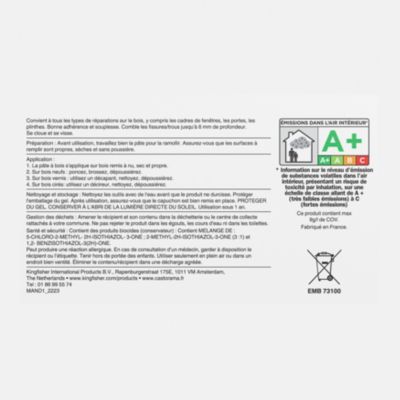 Pâte à bois intérieur Volden chêne naturel 500g
