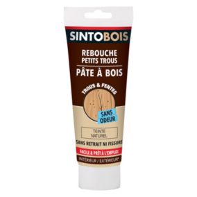 Pâte à bois rebouche petits trous Sintobois couleur naturel 250g