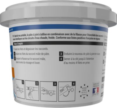 Pâte à joints pour raccords à visser métallique Geb