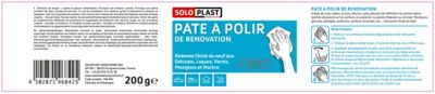 Pâte à polir de rénovation 200 g Soloplast