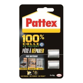 Pâte à réparer Pattex 100% colle, 2 x 5g