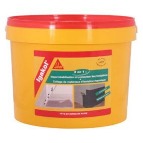 Pâte bitumineuse Sika Igakol seau de 5 kg
