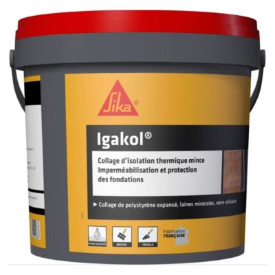 Pâte bitumineuse Sika Igakol seau de 5 kg