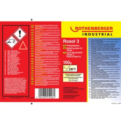 Pâte d'étain Rosol 3 100g Rothenberger