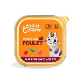 Pâtée pour chat adulte au poulet 85g Edgard Cooper