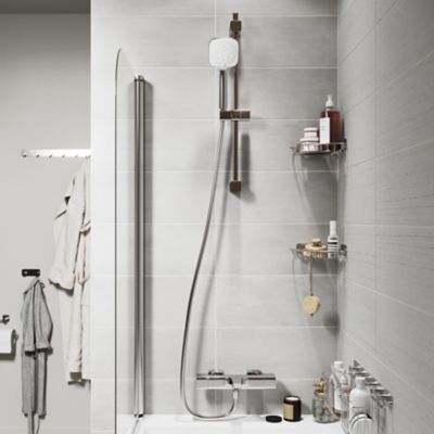Patère 2 têtes Koros chrome GoodHome