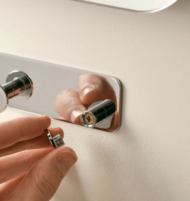 Patère 2 têtes Koros chrome GoodHome