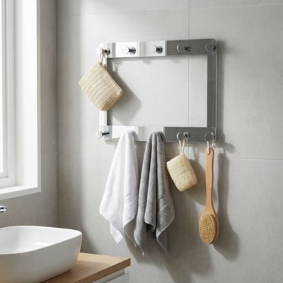 Patère 2x5 têtes Koros chrome GoodHome