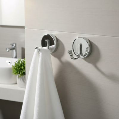 Patère crochet simple Ormara chrome GoodHome