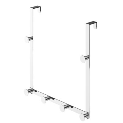 Patère de porte 6 têtes en acier inoxydable chromé Cavally GoodHome