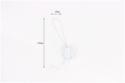 Patère en acier blanc à fixer 2 têtes