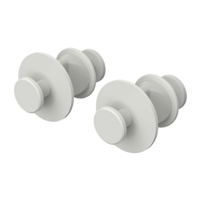 Patère GoodHome Muromi blanches pour sèche-serviette, lot de 2