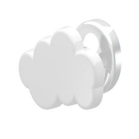 Patère magnétique 1 tête forme de nuage Delonghi coloris blanc