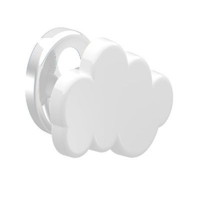 Patère magnétique 1 tête forme de nuage Delonghi coloris blanc