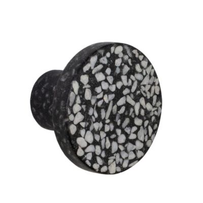 Patère murale en métal noir Terrazzo Box & Beyond