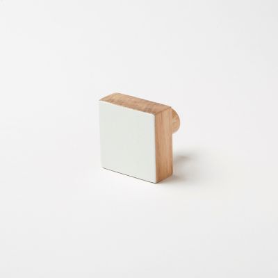 Patère Nantua bois blanc GoodHome