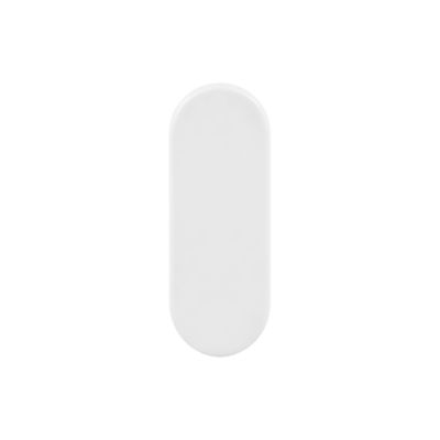 Patère ovale blanche GoodHome Graphene