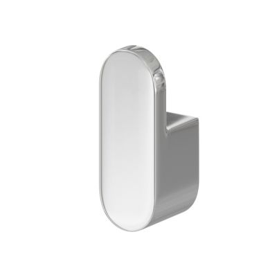 Patère ovale chrome GoodHome Graphene