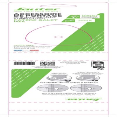 Patère pour sèche-serviettes galet noir, Sauter